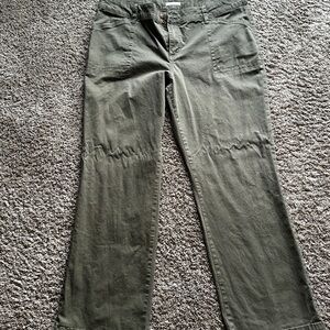 Maurice’s chino bootcut olive green women’s pants